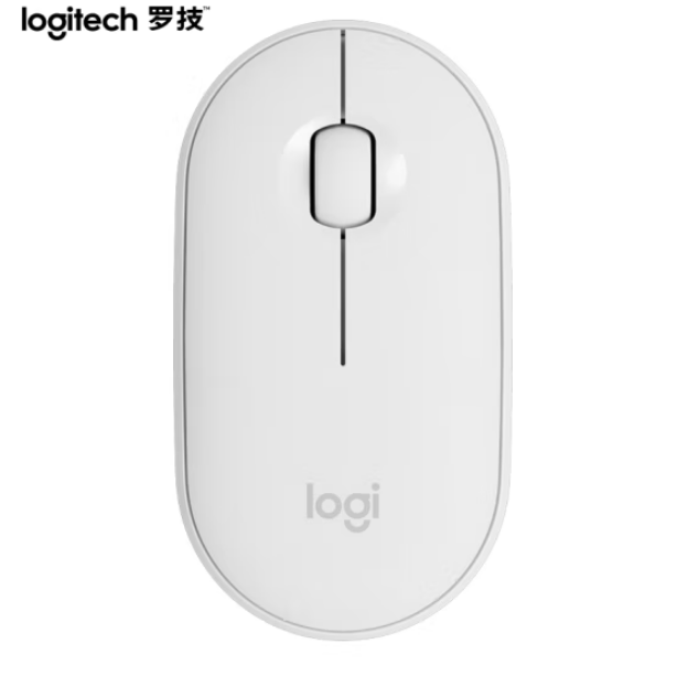 罗技(Logitech)Pebble鹅卵石 鼠标 无线蓝牙鼠标 米白色